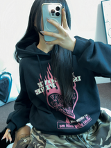 LOVING IN FIRE HOODIE T SHIRT 🖤🩷2COLOR