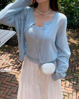 [MADE] Bali, see-through camisole cardigan setup