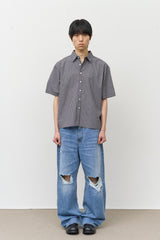 Sion Checked Half Shirt