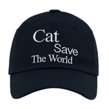 Cat Save The World ボールキャップ (Navy)