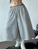 Bumby Printed Embroidered Wide Bermuda Shorts 3color