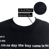  Quiet Poem typo slim fit long sleeve t-shirt (3 colors)