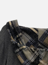 Mode Slim Fit Check Pattern Hoodie (2c)