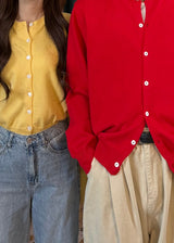 Women's デイリーウォッシャブルカーディガン 10COLOR