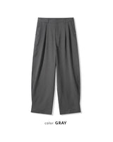 (UNISEX) Pintuck Stripe Wide Slacks
