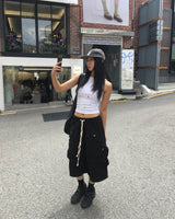 ワイドビッグコットンバミューダパンツ