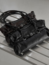 Bet Crack Leather Belt Shoulder Bag