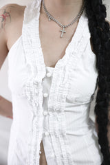Dot cross necklace