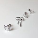 [SET] Drop Ribbon Angel Star Piercing