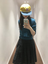 【即日発送】YWD PLAID PLEATS SKIRT + BELT (3color)