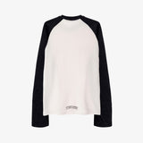 Raglan Waffle LS Tee_ Black
