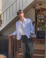 ロフォーム リベット クロップ ロングスリーブ シャツ