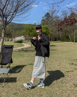 Easy Side Snap Bermuda Sweat Pants