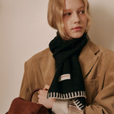 Piano Knit Muffler (Black)