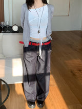 Atlas Non-fade Raw Denim Wide Pants