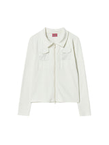 NY PATCH ZIP UP (IVORY)