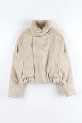 Lining padding) Shani padding blouson jacket