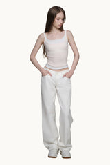 Doubles soft layered camisole top, Pink