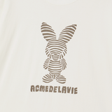 25SS STRIPE RABBIT SHORT SLEEVE T-SHIRT CREAM