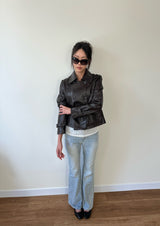 soft bootcut denim pants