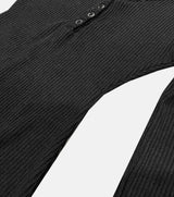 Slim snap rib one piece