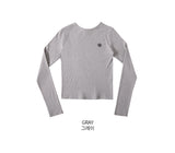 ステッチラウンドロングスリーブTシャツ