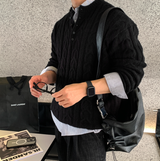  Belerice Henry Neck Cable Overfit Knit