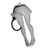 Leg Keychain - White