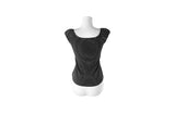 Rie Stripe Button Puff Short Sleeve T-Shirt