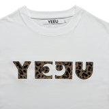 レオパードアップリケTシャツ (ホワイト)