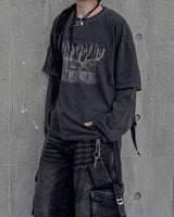 カウンティレイヤードロングスリーブTシャツ