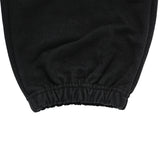 24FW ROUND SCRIPT BOUCLE LOGO PANTS BLACK 