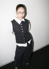Button vest [Grey]