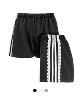 Lace Stripe Sporty Shorts