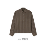 [F/W] Modern stripe crop shirts(2color)