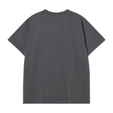 Seiie テニスアップリケTシャツ オーバーフィット チャコール