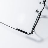 Knouun polygon titanium glasses CODE. 102. E Black N Gray