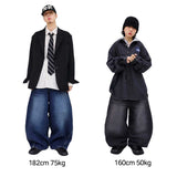 Real Big Balloon Snap Denim Pants
