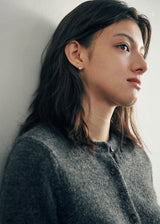 [925 silver] Deux.silver.201 / mini cote earring (silver)