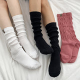Autumn Wrinkle Long Socks (23T357)