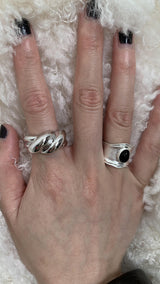 Bold twist ring