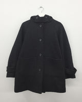 [MD Pick]ファインウールフーデッドハーフコート (2color)