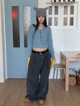 BOKASHI MIX KNITTING CARDIGAN
