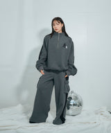 UNISEX デニムライン裏起毛パンツ