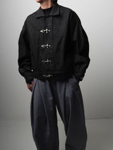 JT8 Denim Clasped Fireman Jacket