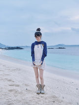 HOOD BOLERO (NAVY)