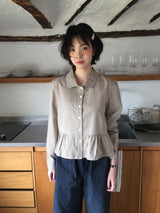 Picho frill check shirt (1color)