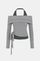 Arielle Halter Wrap Tee