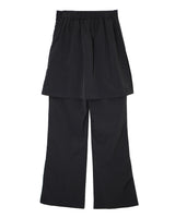 PLEATED LAYERED SKIRT PANTS