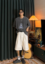 White Bermuda pants